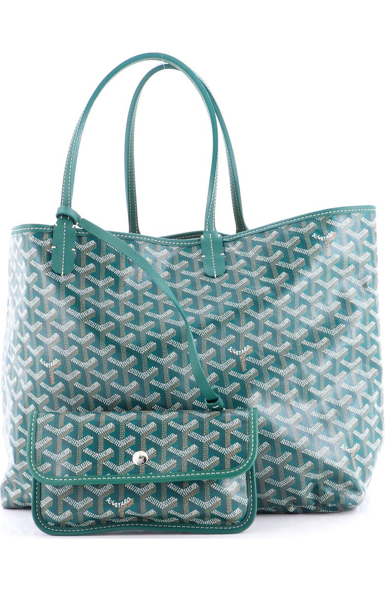 Pre-Owned Goyard Saint Louis Tote Coated Canvas PM, Alternate, color, Green