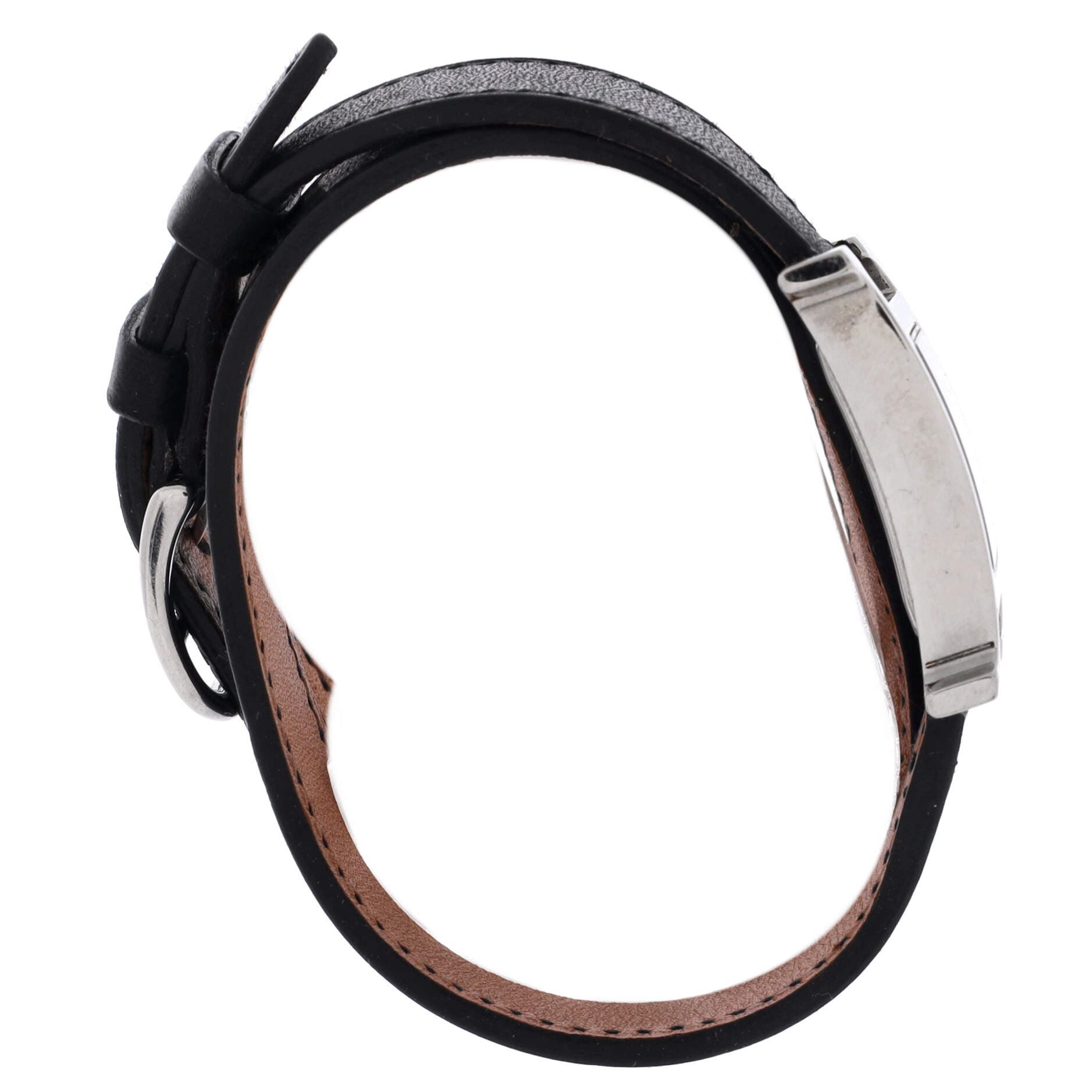 Heure H Double Tour Quartz Watch Stainless Steel and Leather 21, Alternate, color, Metallic Silver