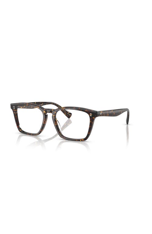 Oliver Peoples 52mm Rectangle Optical Glasses In Black