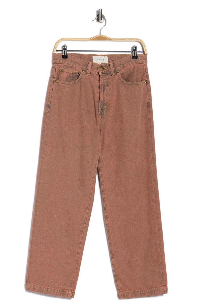 THE GREAT. The Billy Straight Leg Jeans, Main, color, Musky Pink