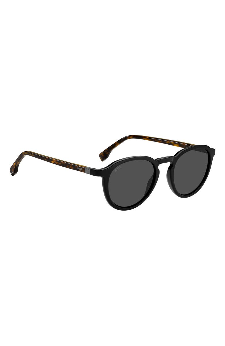 BOSS 51mm Round Sunglasses, Alternate, color, 