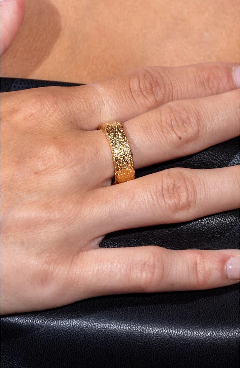 Lucy Quartermaine Hula Middle Ring, Alternate, color, Gold Vermeil