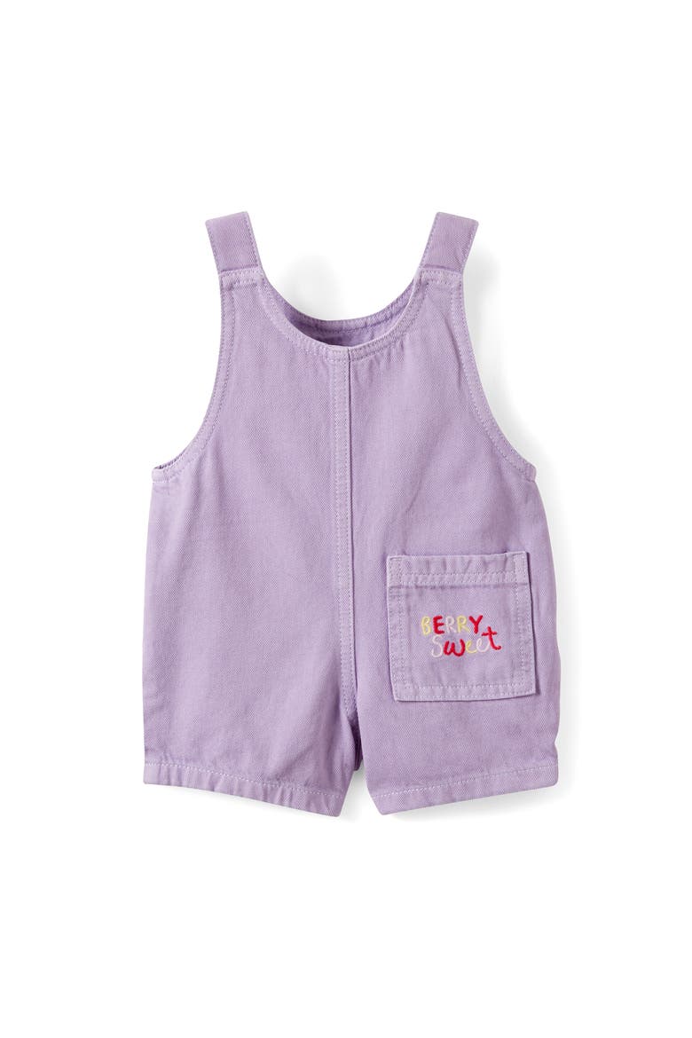 Aspen Denim Shortall, Alternate, color, Vintage Lilac Wash Berry