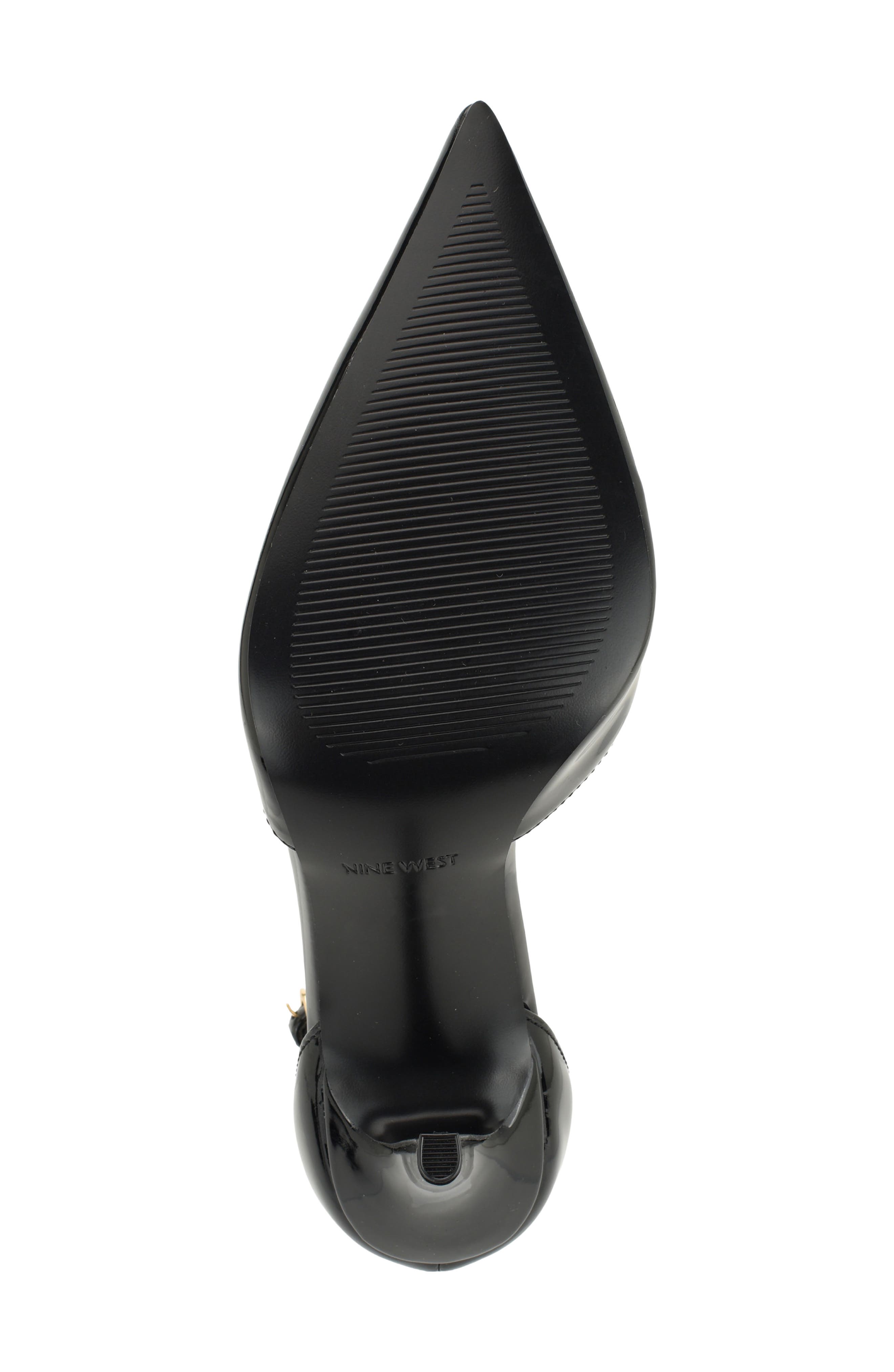 Graysin Faux Leather Pointed Toe Pump, Alternate, color, BLACK
