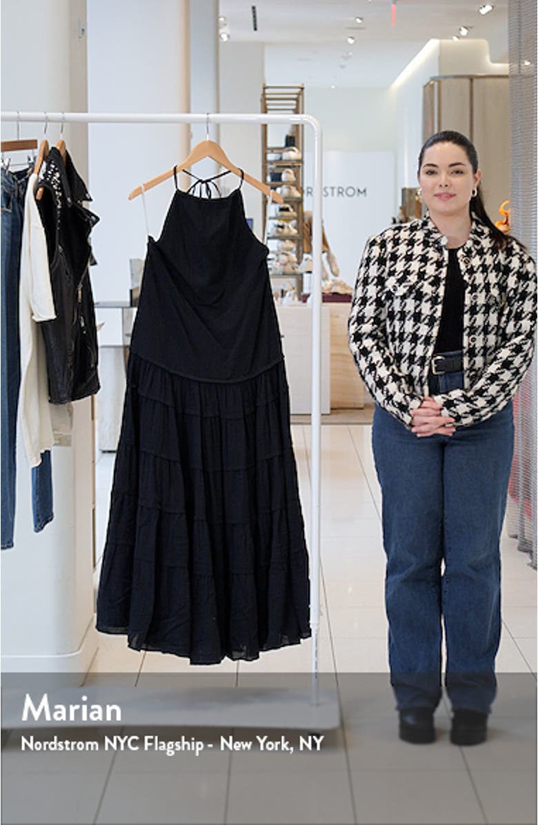 Somewhere Sunny Halter Midi Dress, sales video thumbnail