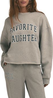 Favorite Daughter Cropped Collegiate Sweatshirt