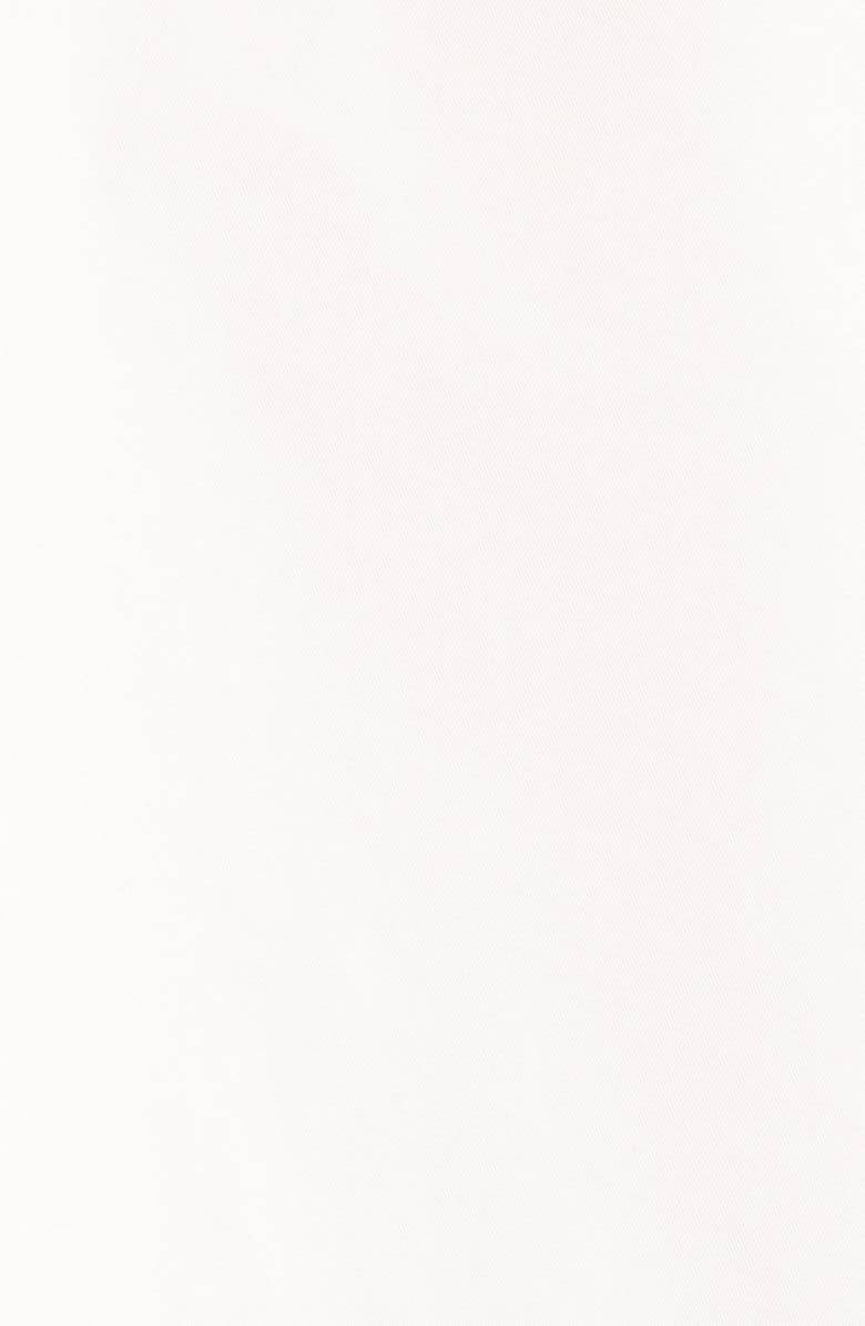 Re/Done Camper Raw Hem Crop Snap-Up Twill Shirt, Alternate, color, Blanco