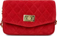 Persaman New York Lola Quilted Suede Crossbody Bag