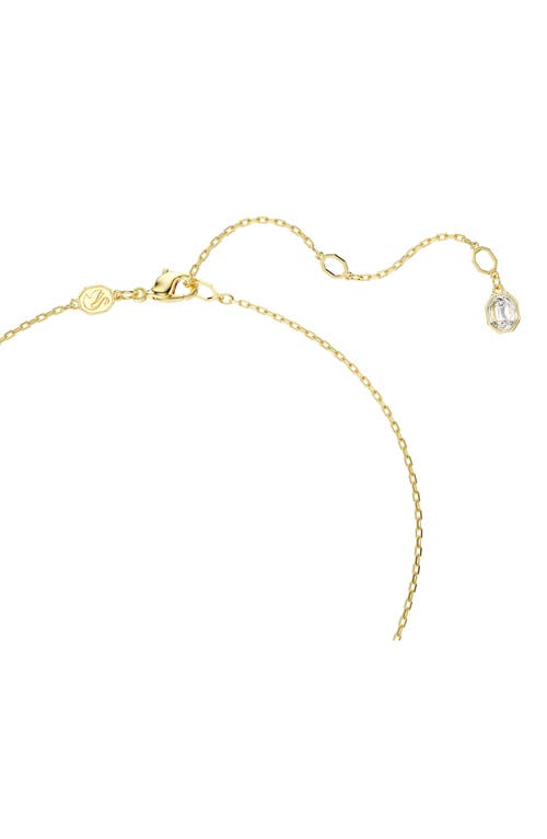 Swarovski Idyllia Mixed Cuts Flower Multicolored Gold-tone Plated Y Pendant Necklace In Gold