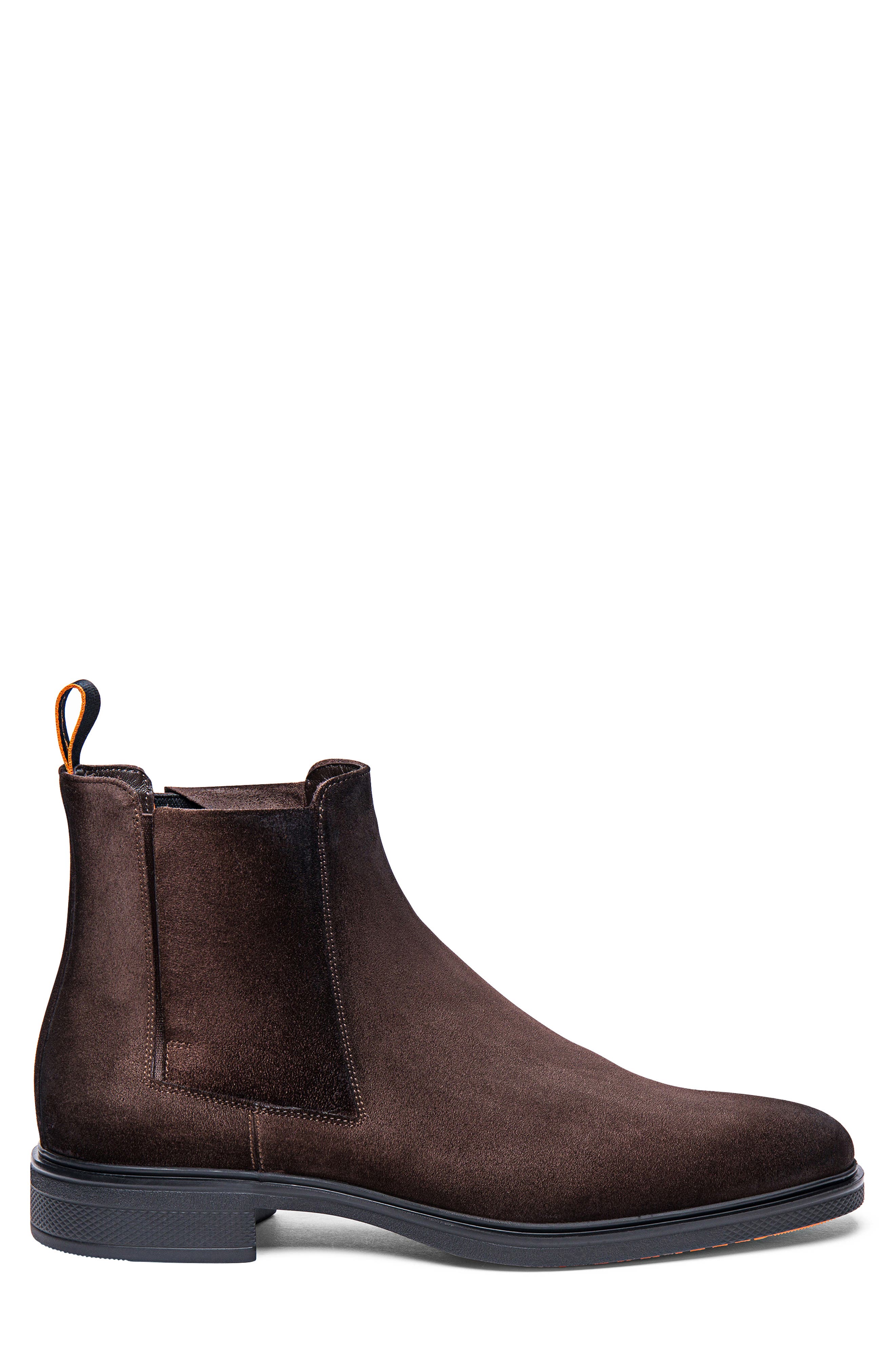 Santoni Easy Chelsea Boot, Alternate, color, Dark Brown