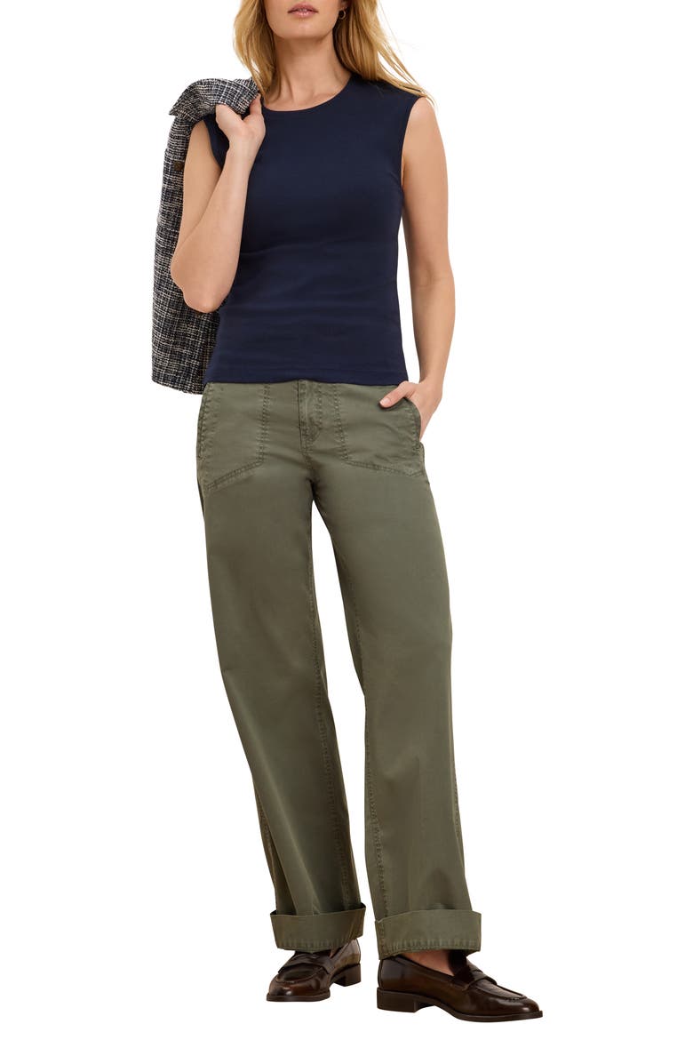 Perfect Ribbed Tank, Alternate, color, DARK INDIGO