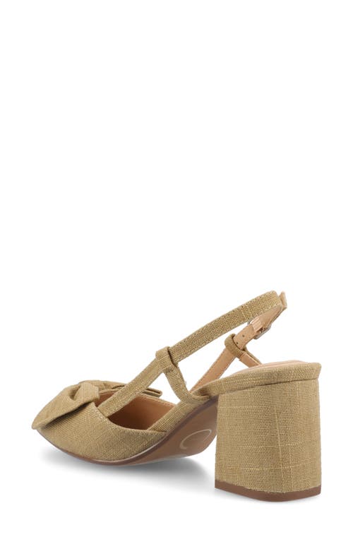 Journee Collection Tailynn Slingback Pump In Wheat