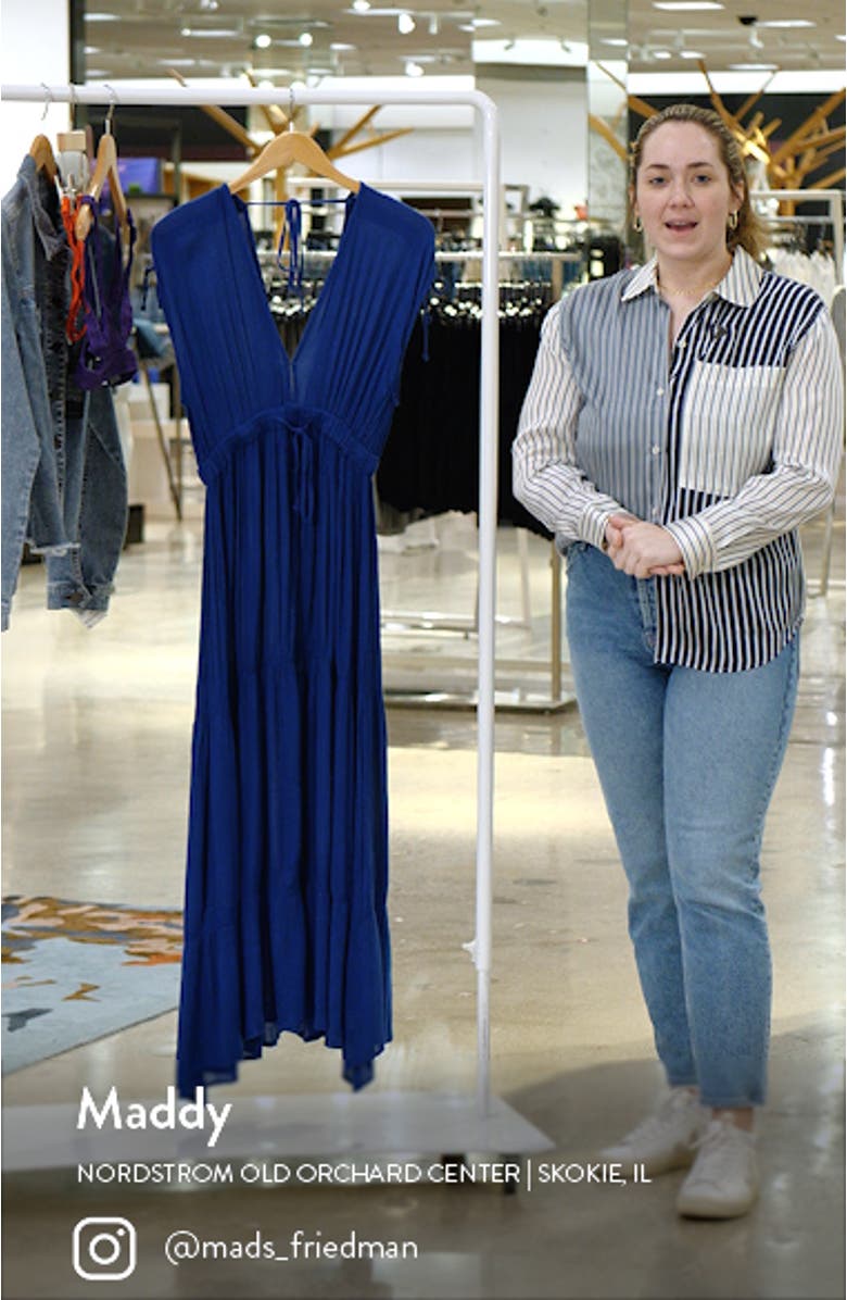 Ruched Tiered Cover-Up Maxi Dress, sales video thumbnail