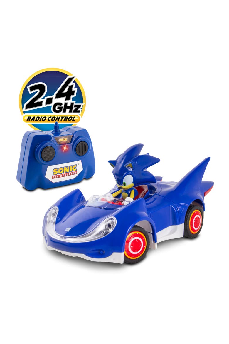 'Sonic & Sega All-Stars Racing RC Sonic,128 Scale 2.4GHz Remote Controlled Car, Alternate, color, Multicolored