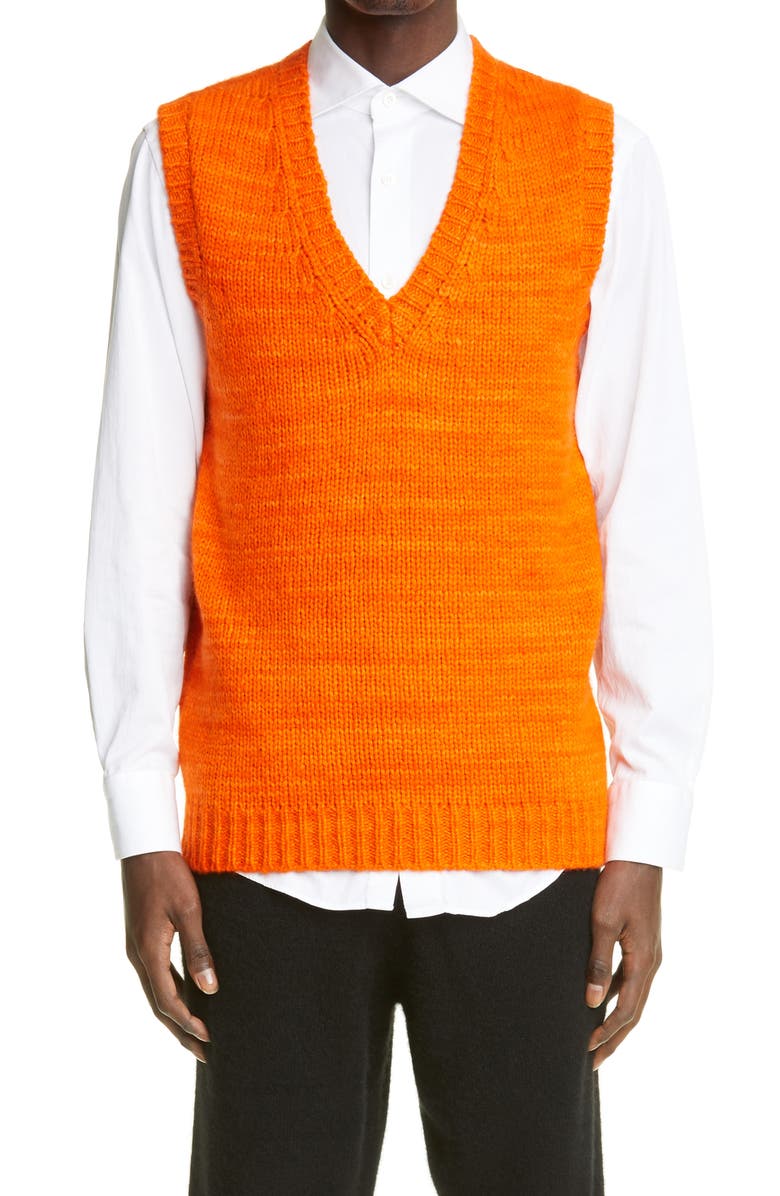 The Elder Statesman Hand Spun Cashmere Sweater Vest, Main, color, 