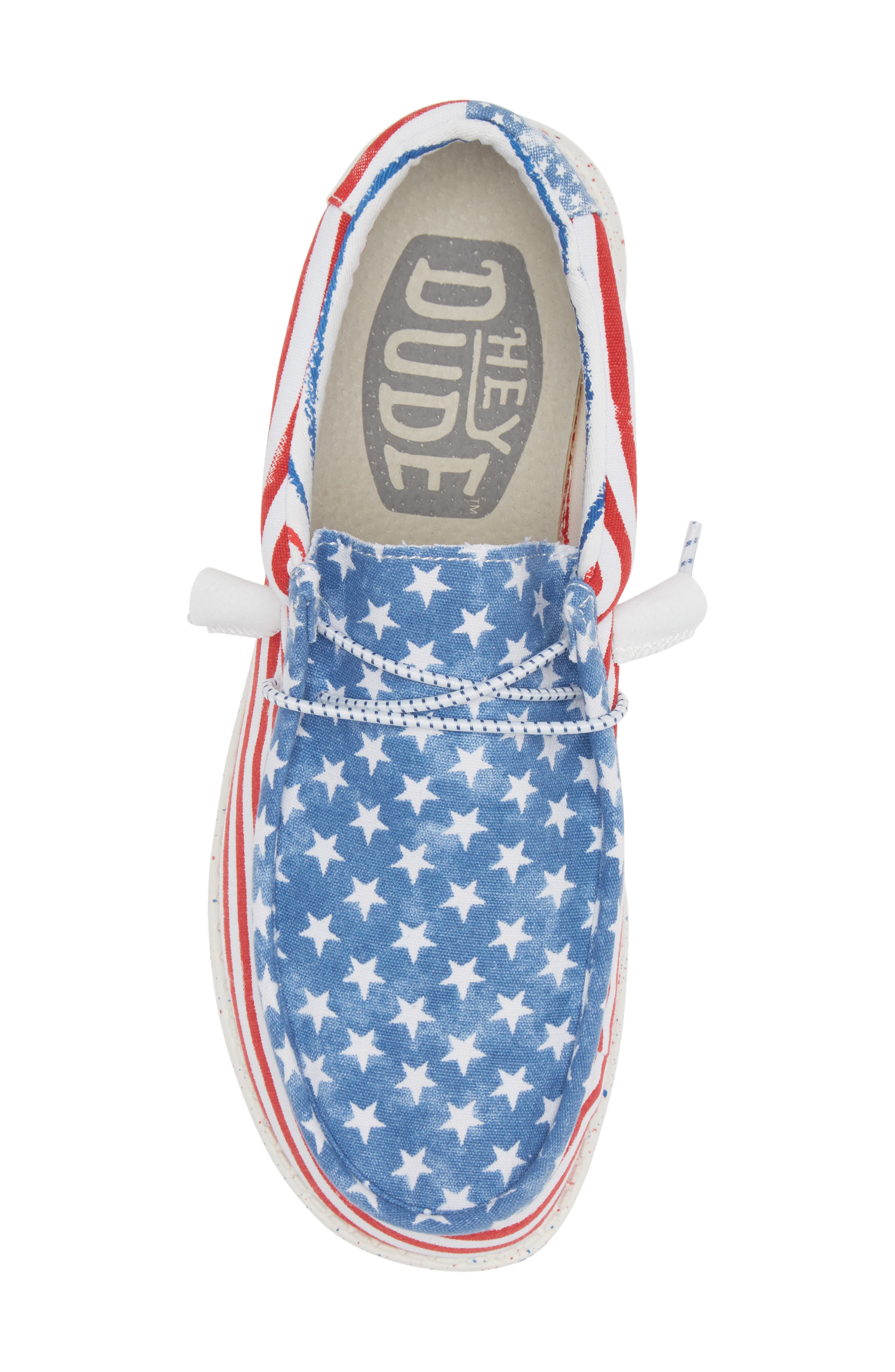 Hey Dude Wally Patriotic Slip-On Shoe, Alternate, color, Stars And Stripes