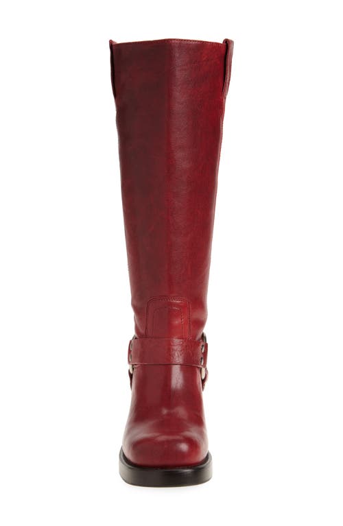 Jeffrey Campbell Reflect Knee High Boot In Red Silver