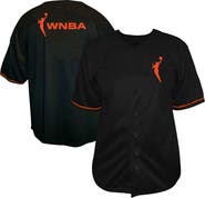 FANATICS Men's Fanatics  Black WNBA Big & Tall Full-Button Fashion Jersey