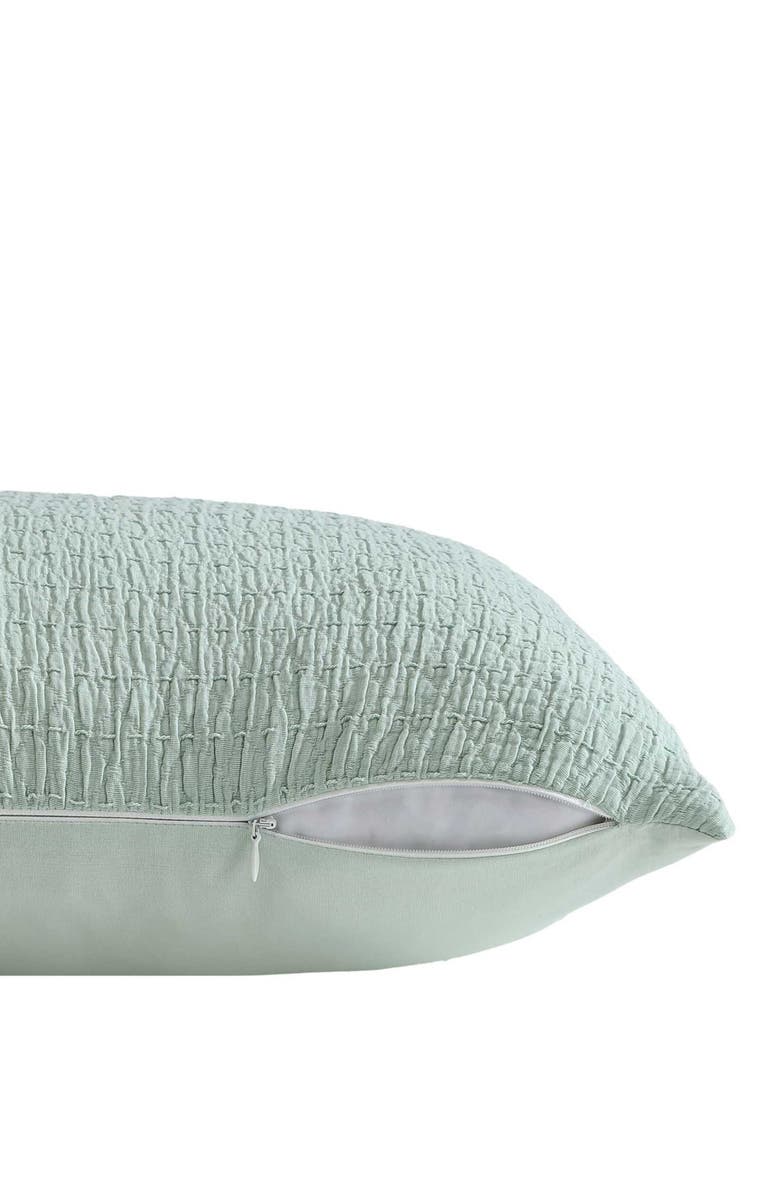 Nautica Wave Texture Square Accent Pillow, Alternate, color, Turquoise-Aqua