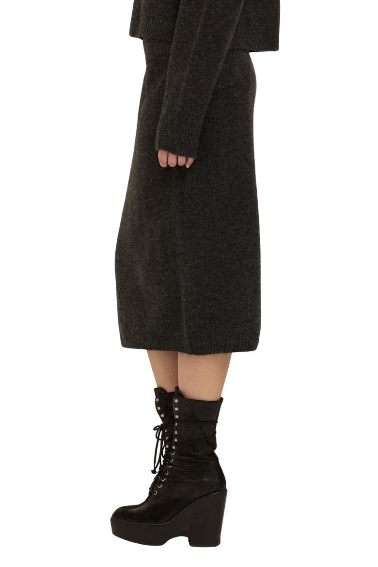 Palisades Midi Sweater Skirt, Alternate, color, BLACK