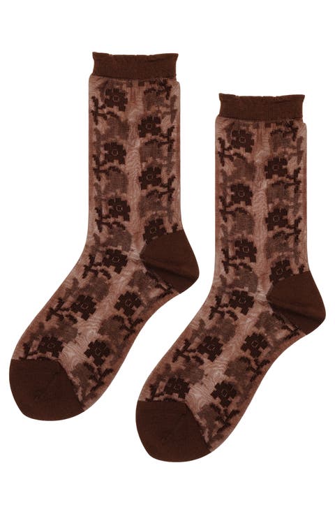 Weylie Sheer Crew Socks