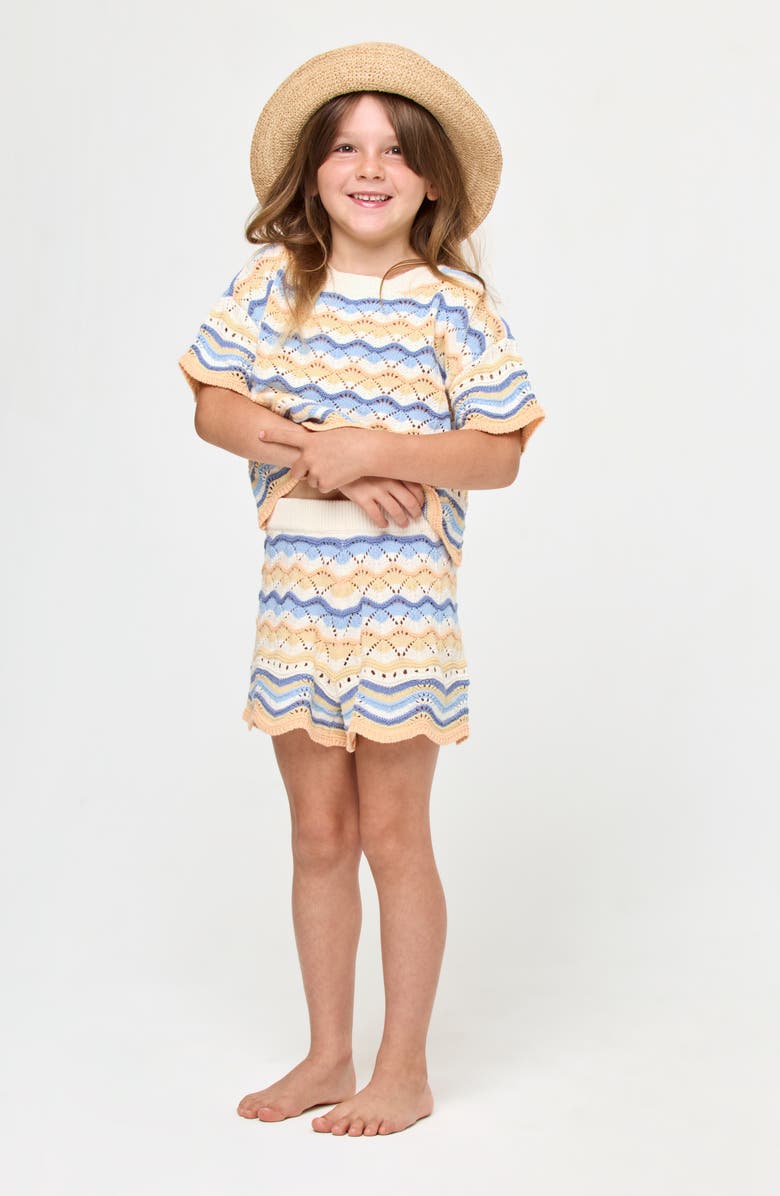 LSPACE Kids' Sunnie Knit Top & Shorts Set, Main, color, 