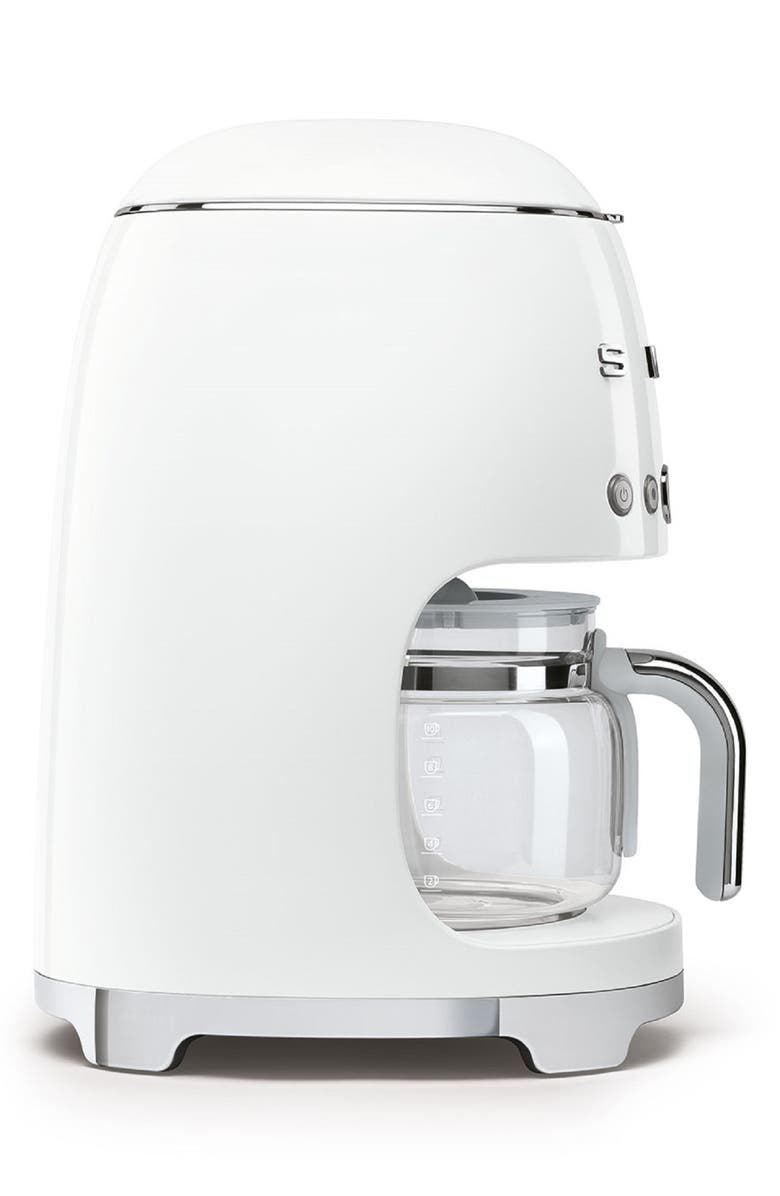 smeg '50s Retro Style 10-Cup Drip Coffeemaker, Alternate, color, White