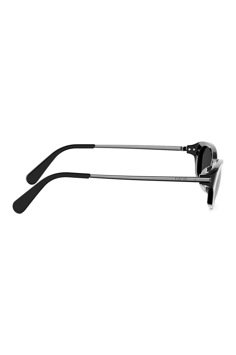 D-Moon B2I Butterfly Sunglasses, Alternate, color, SHINY BLACK / SMOKE