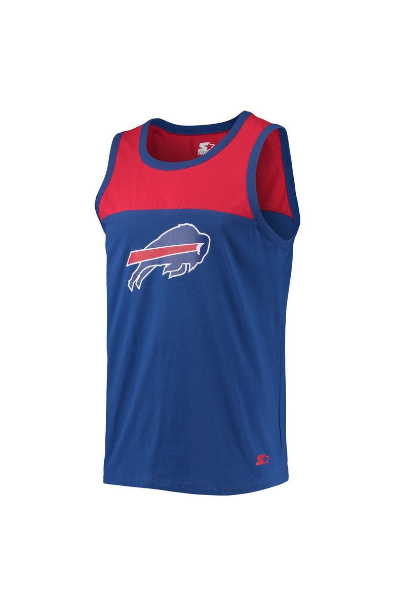 STARTER Men's Starter Royal/Red Buffalo Bills Team Touchdown Fashion Tank Top, Alternate, color, 