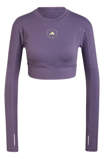 Adidas By Stella Mccartney Tst Long Sleeve Yoga Crop Top