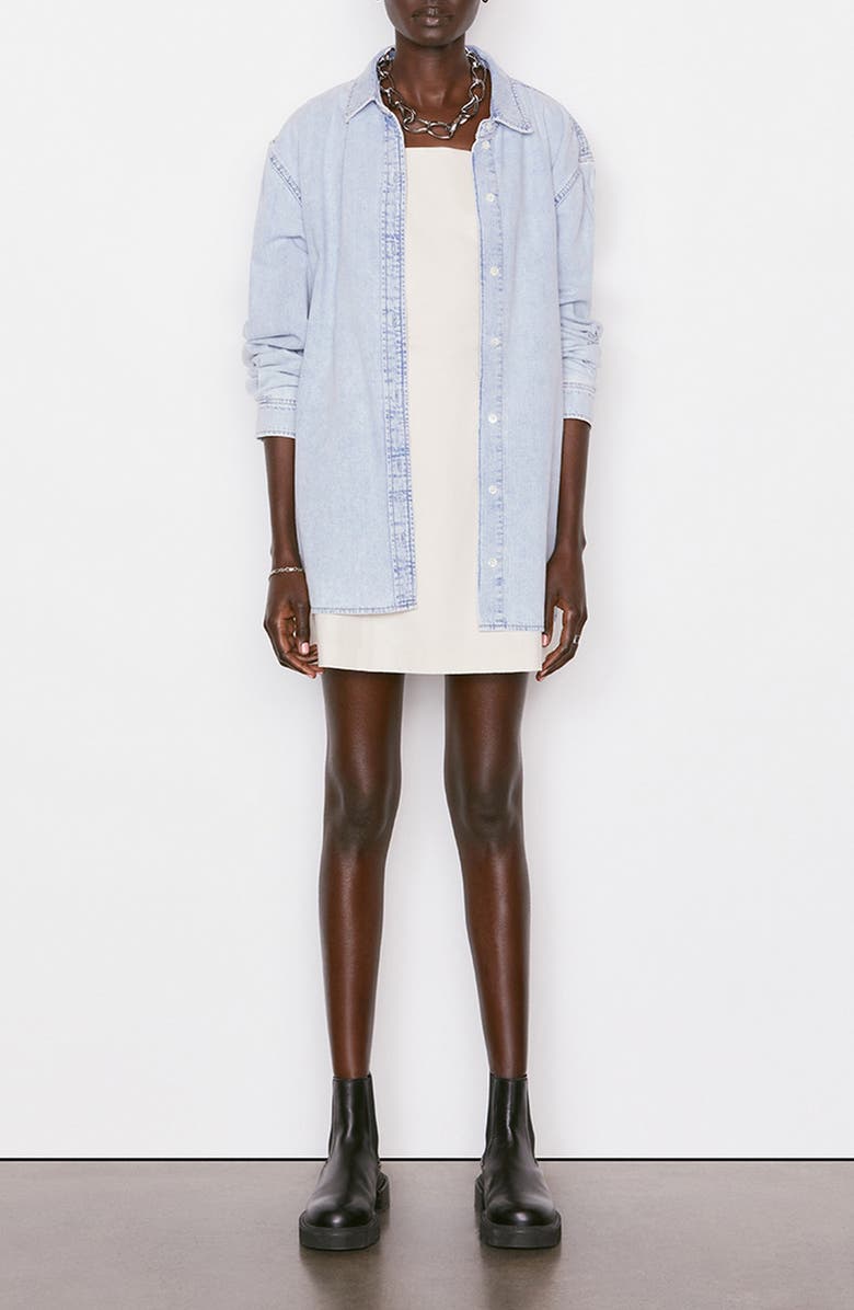 FRAME The Beach Oversize Denim Button-Up Shirt, Alternate, color, 