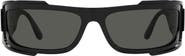 Versace 67mm Rectangular Sunglasses