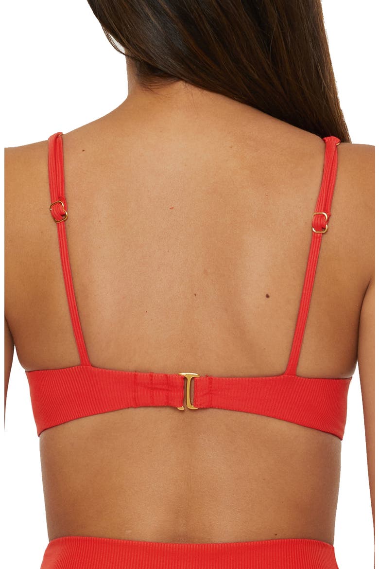 Modern Edge Underwire Bikini Top, Alternate, color, FIRE