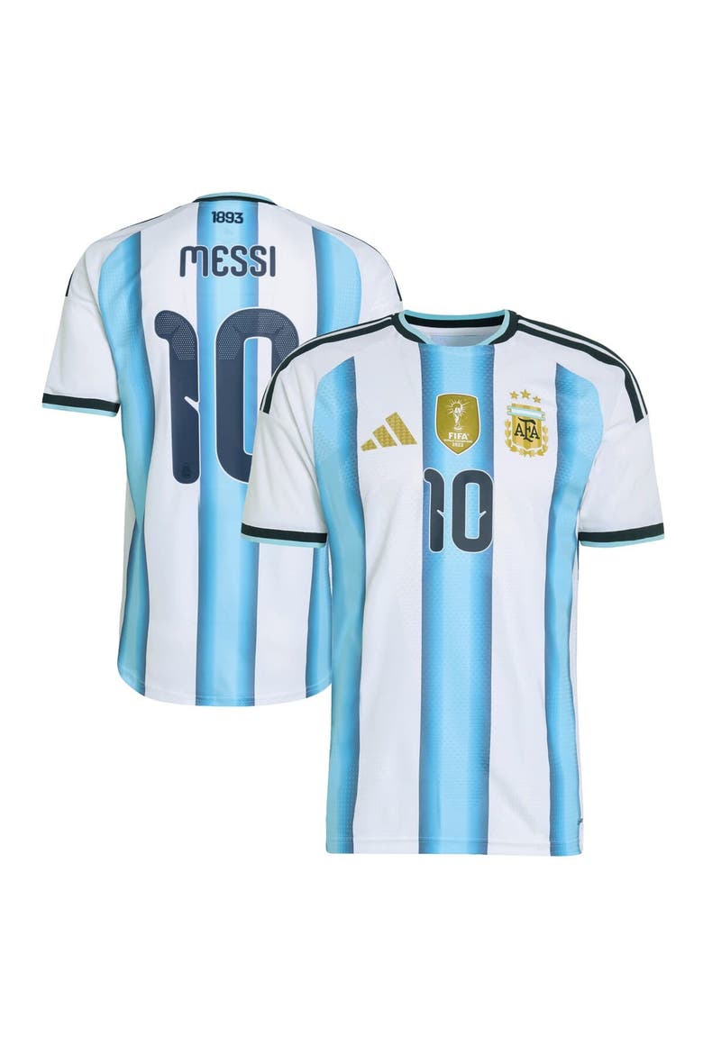 Men's Argentina National Team Lionel Messi adidas White FIFA x