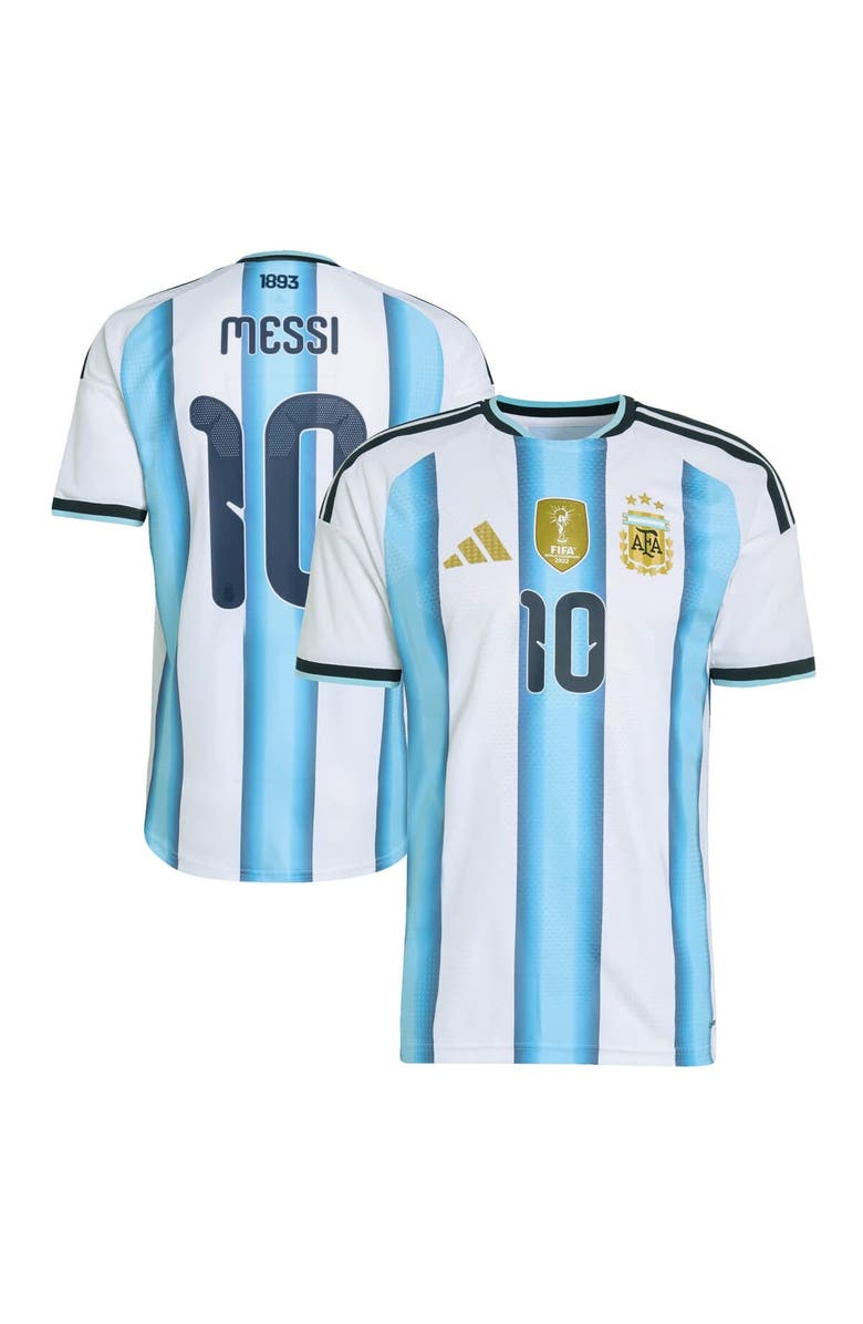 adidas Men's Argentina National Team Lionel Messi adidas White FIFA x World Cup 2026 Home On Field Authentic Jersey, Main, color, White