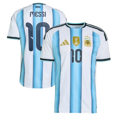 Men's Argentina National Team Lionel Messi adidas White FIFA x World Cup 2026 Home On Field Authentic Jersey