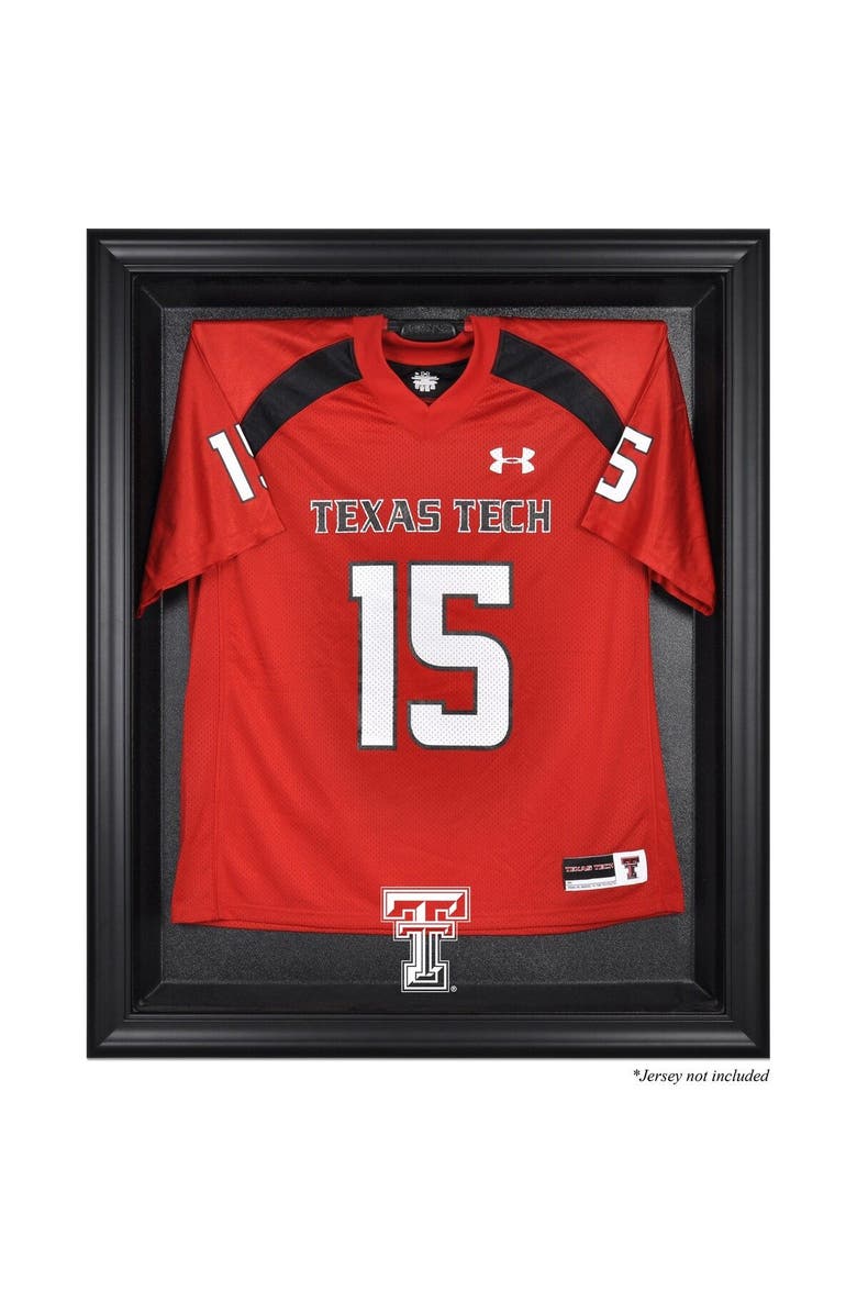 FANATICS AUTHENTIC Texas Tech Red Raiders Black Framed Logo Jersey Display Case, Main, color,