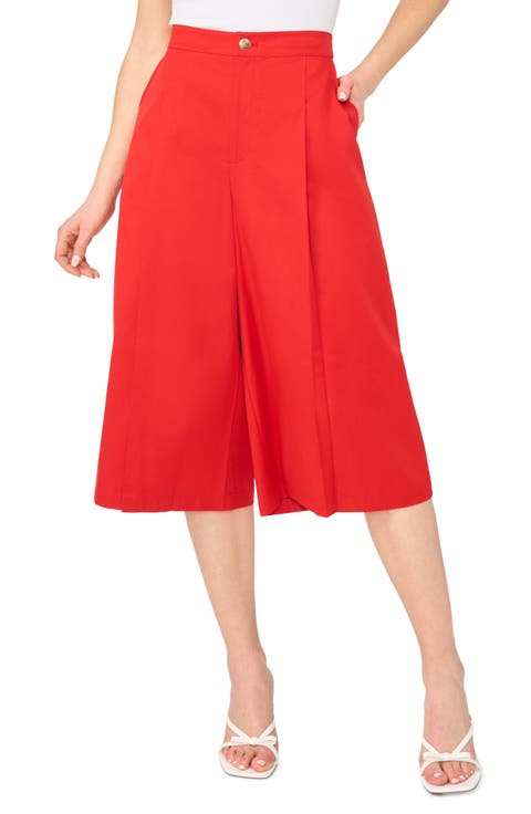 High Waist Wide Leg Culottes