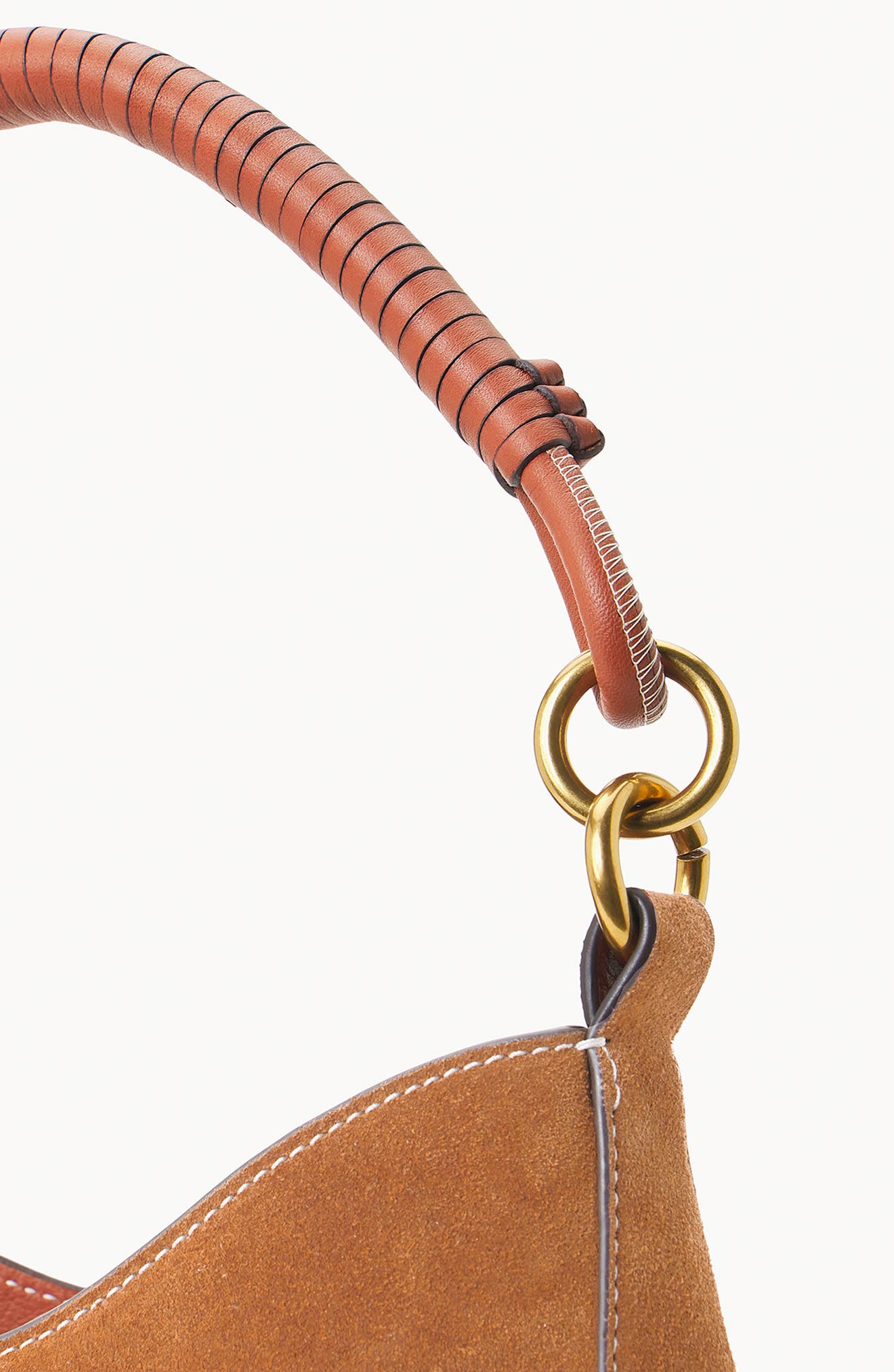 Mel Suede Shoulder Bag, Alternate, color, TAN