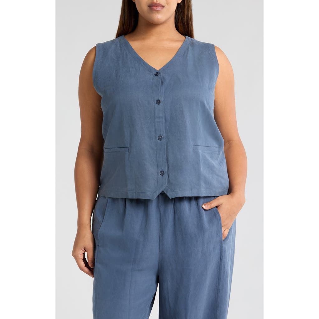 EILEEN FISHER EILEEN FISHER LINEN & SILK VEST