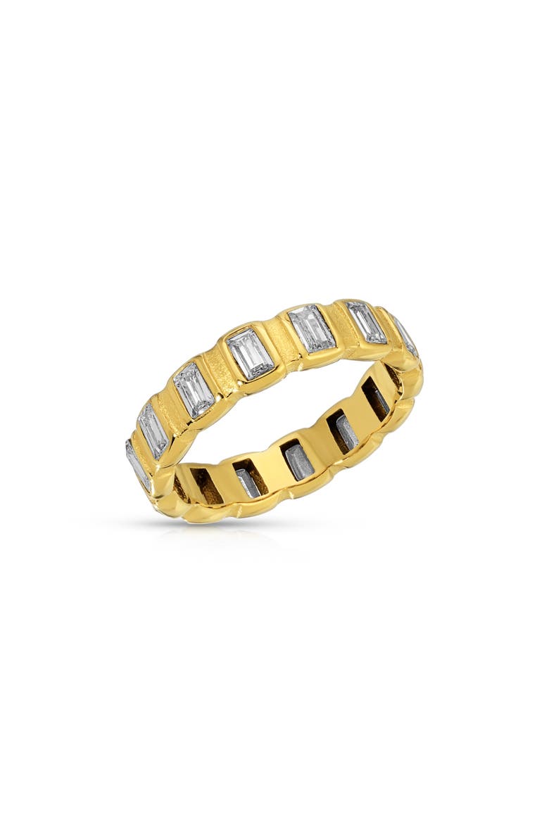 Vyronas Cubic Zirconia Eternity Band Ring, Main, color, GOLD