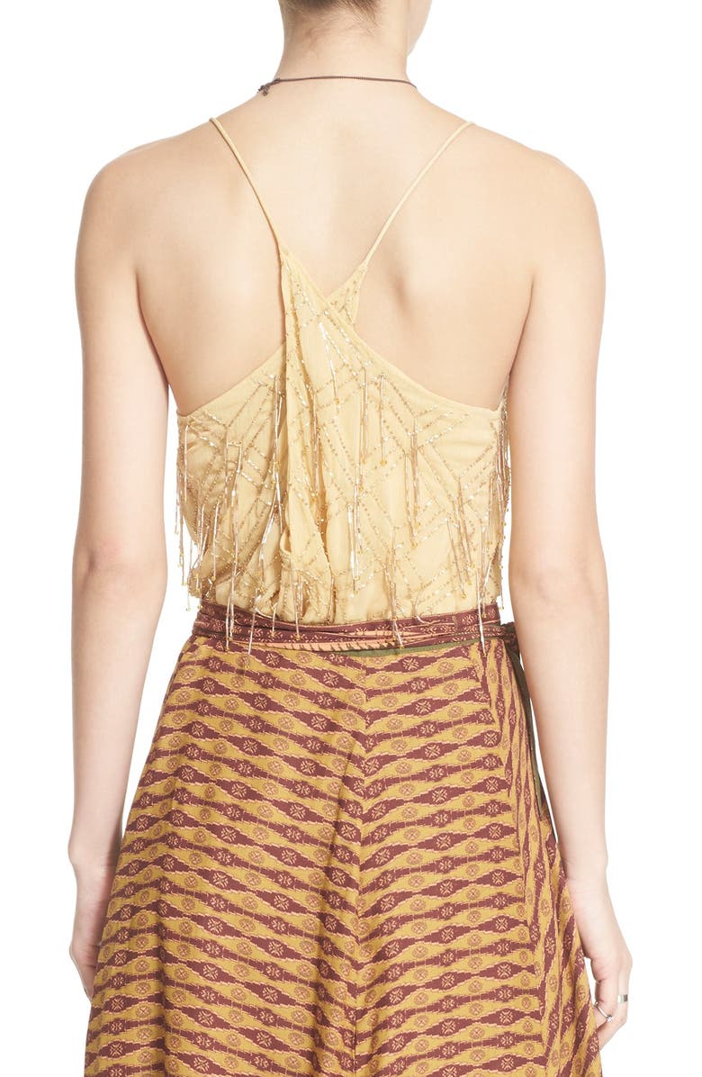 Free People 'Gatsby' Beaded Drape Back Tank, Alternate, color,