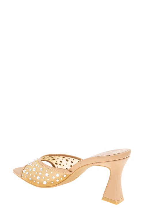 Bcbgeneration Ryia Studded Slide Sandal In Tan