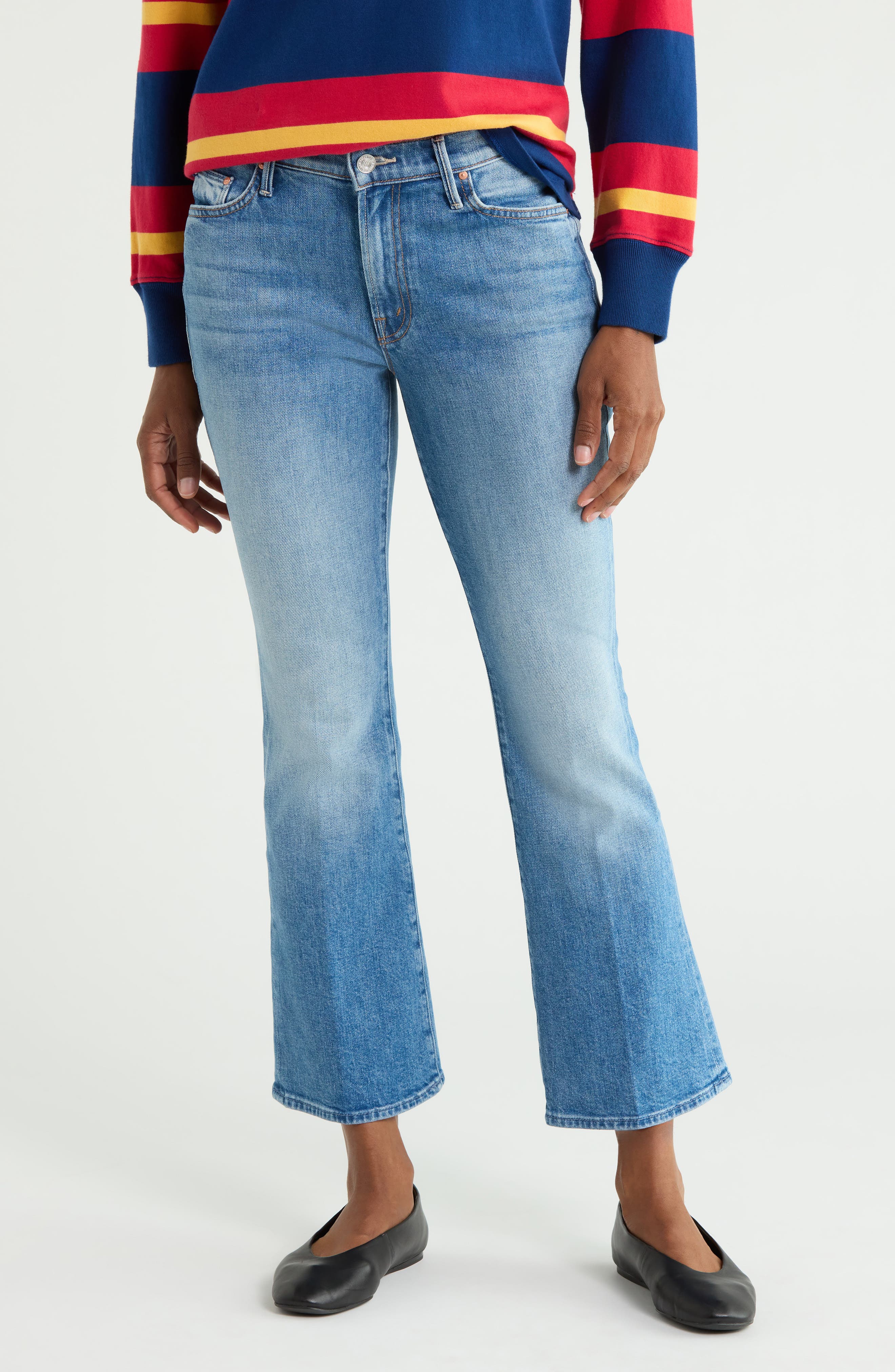 The Outsider Flood High Waist Crop Bootcut Jeans