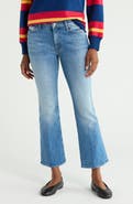MOTHER The Outsider Flood High Waist Crop Bootcut Jeans