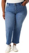 Kensie Ella High Waist Crop Slim Straight Leg Jeans