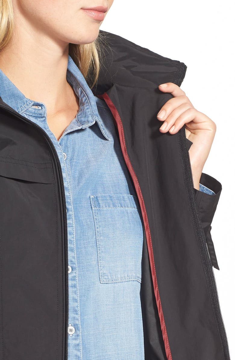 Cole Haan Signature Stand Collar Raincoat, Alternate, color, 