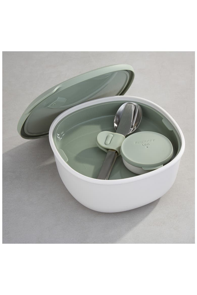 Leo To Go Salad Bowl, Alternate, color, SAGE