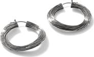 John Hardy Bamboo Striated Hoop Earrings