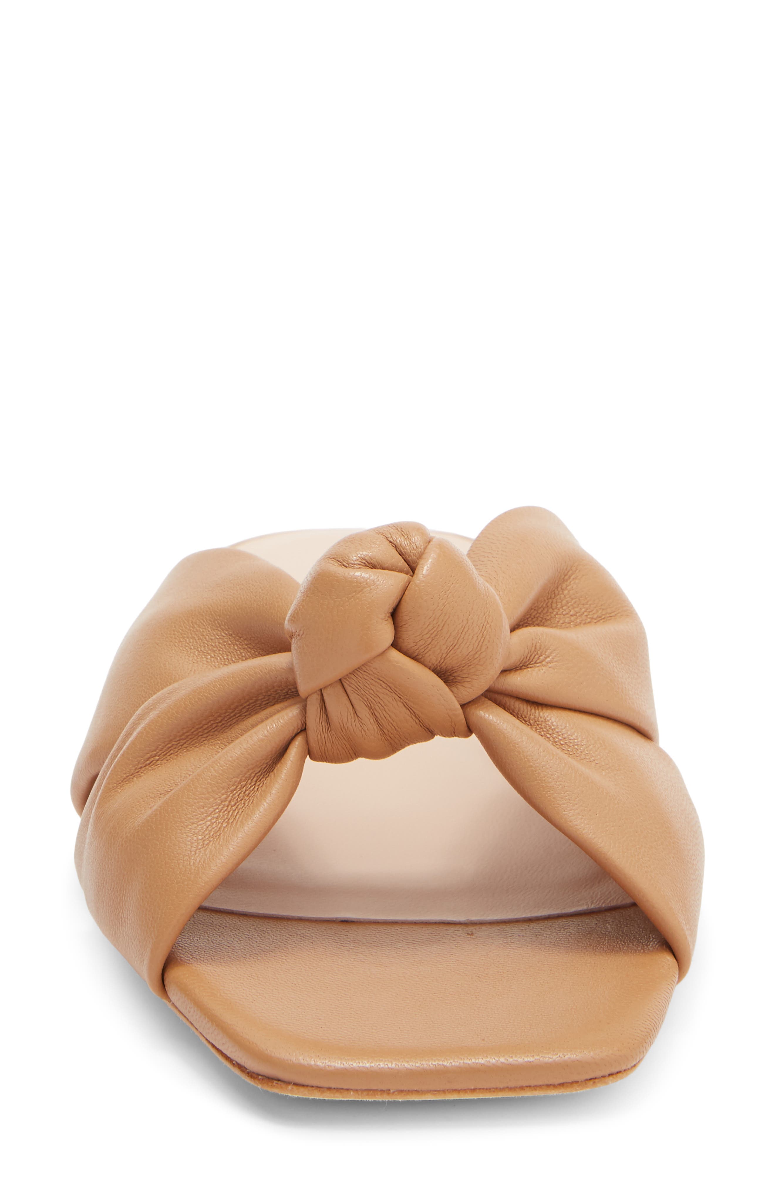Claudette Mignon Knot Slide Sandal, Alternate, color, DUNE